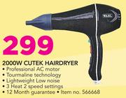 Wahl 2000W Cutek Hairdryer