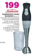 Sunbeam Rubberised Hand Blender SDM-011