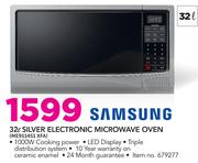 Samsung 32" Silver Electronic Microwave Oven ME9114S1 XFA