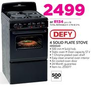 Defy 4 Solid Plate Stove DSS514