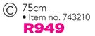 Fusion 75Cm Four Wheeler Upright Trolley