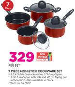 Bon 7 Piece Non-Stick Cookware Set-Per Set