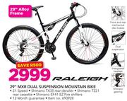 Raleigh 29" MXR Dual Suspension Mountain Bike