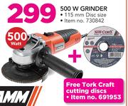 Stramm 500W Grinder+ Free Tork Craft Cutting Discs