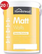 Homestead Matt Walls-20Ltr