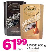 Lindt Assorted-200g Each