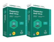 Kaspersky Anti Virus 2017 (1 User + 1 Free)
