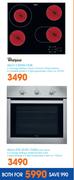 Whirlpool 60cm Ceran Hob + 60cm Eye Level Oven AKP738DC-For Both