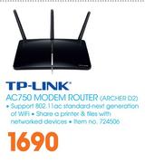 TP-Link AC750 Modem Router ARCHER D2