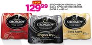 Strongbow Original Dry, Gold Apple Or Red Berries Can 6x440ml-For 2 