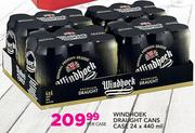Windhoek Draught Cans-24x440ml Per Case