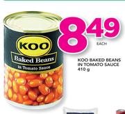 Koo Baked Beans In Tomato Sauce-410g