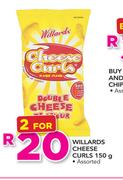 Willards Cheese Curls-2x150g