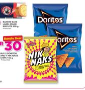 2 Doritos And 1 Nik Naks Chips 150g Bundle