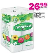 Twinsaver Roller Towels-4's Per Pack