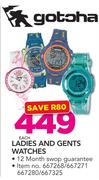 Gotoha Ladies And Gents Watches-Each