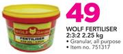 Wolf Garden Wolf Fertiliser 2:3:2-2.5Kg