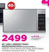 Samsung 40Ltr Grill Mirror Finish Microwave Oven MG402MADXBB F