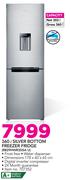 Samsung 360Ltr Silver Bottom Freezer Fridge RB29HWR3DSA U