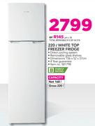 Hisense 220Ltr White Top Freezer Fridge