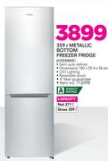 Hisense 359Ltr Metallic Bottom Freezer Fridge H359BME