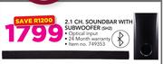 LG 2.1 Ch Soundbar With Sub Woofer SH2