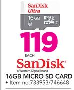 SanDisk 16GB Micro SD Card