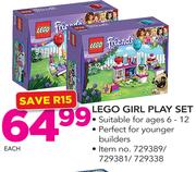 Lego Girl Play Set-Each