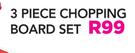 Mainstays 3 Piece Chopping Board Set