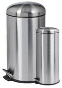 Mainstays 30Ltr Stainless Steel Dome Pedal Bin
