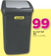 Addis 46Ltr Flip Top Bin