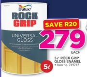 Dulux 5Ltr Rock Grip Gloss Enamel