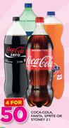 Coca-Cola, Fanta, Sprite Or Stoney-4x2Ltr