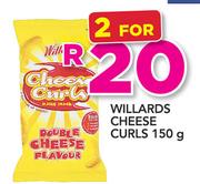 Willards Cheese Curls-2 x 150g