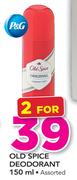 Old Spice Deodorant Assorted-2 x 150ml