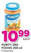Purity 3rd Foods Assorted-200ml