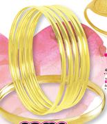 4mm 9ct Gold Bangles-Each