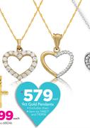 JCSA 9ct Gold Pendant-Each