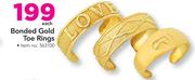 Bonded Gold Toe Rings-Each