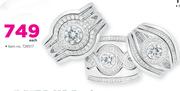 Sterling Silver Rings With Cubic Zirconia-Each
