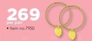 JCSA 9ct Gold Single Earring-Per Pair