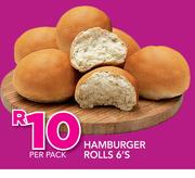 Hamburger Rolls-6's Per Pack
