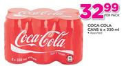 Coca-Cola Cans Assorted-6x330ml Per Pack