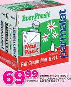 Parmalat Ever Fresh Full Cream, Low Fat or Fat Free Milk-6x1Ltr Per Pack