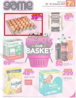 Game Bloemfontein : Food Fresh (25 Jan - 31 Jan 2017), page 1