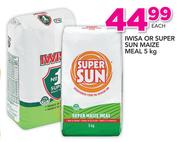 Iwisa Or Super Sun Maize Meal-5Kg Each
