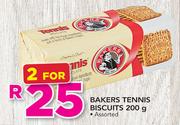 Bakers Tennis Biscuits Assorted-2x200g