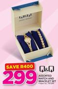 Q & Q Assorted Watch And Bracelet Set