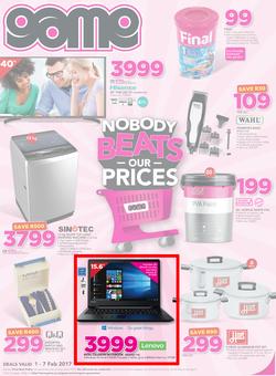 Game : Nobody Beats Our Prices (1 Feb - 7 Feb 2017), page 1