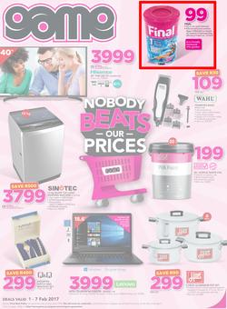 Game : Nobody Beats Our Prices (1 Feb - 7 Feb 2017), page 1